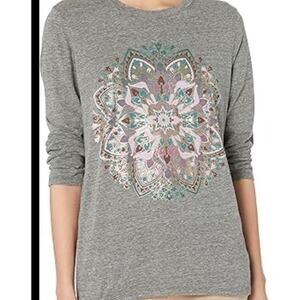 Lucky Brand Women’s LARGE Scoop Neck Mandala Tee